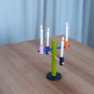 KAITEKI – candle holder / Green / four-armed