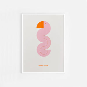 Plakat Flamingo - Present Stories
