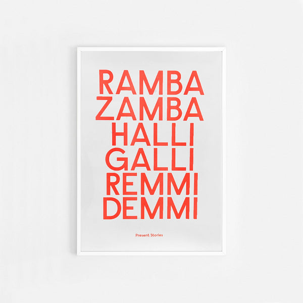 Ramba Zamba – Plakat - Present Stories